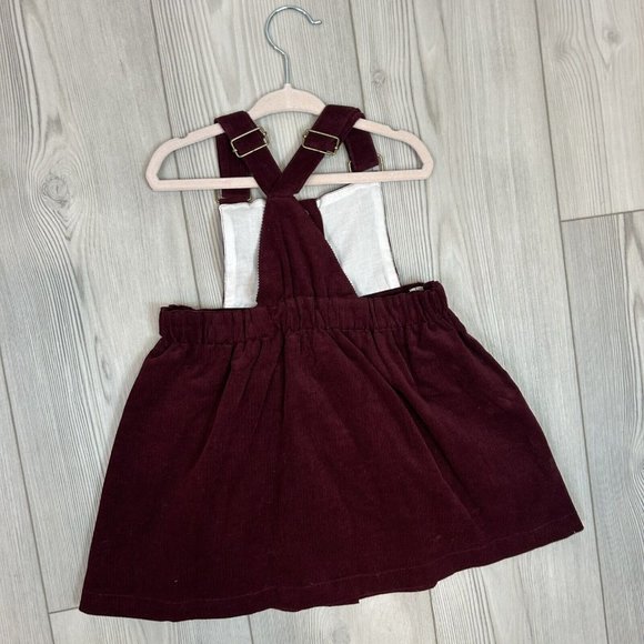 NWT Lacey Lane Size 5 Sadie Dress Corduroy Jumper Girls Button Front - Picture 6 of 9